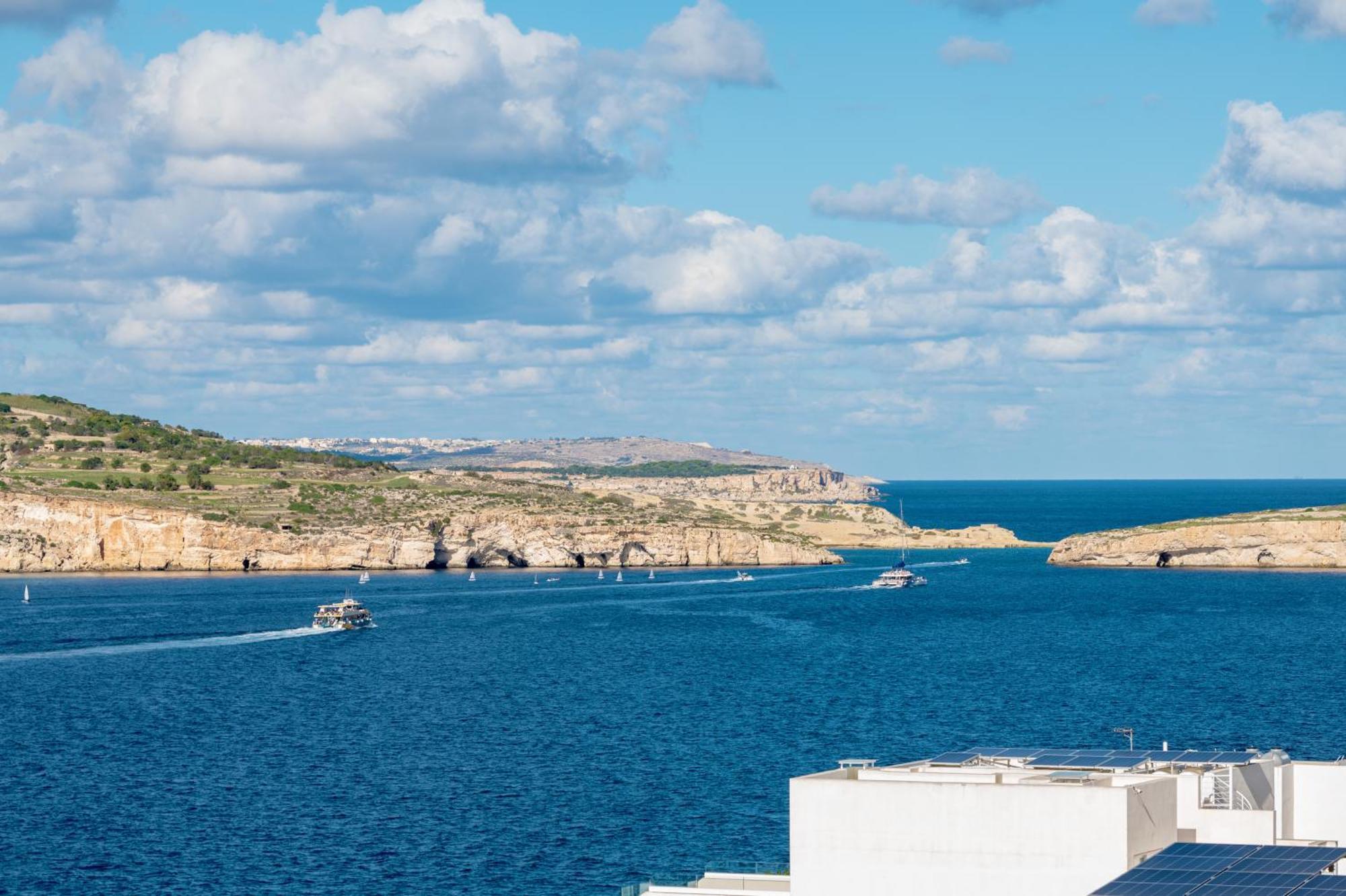 Seashells Apartments With Terrace, Just Off The Seafront In Bugibba - By Getawaysmalta Σεντ Πόλς Μπέι Εξωτερικό φωτογραφία